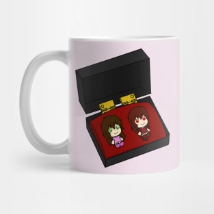 sally and lazari chibi figure Mug